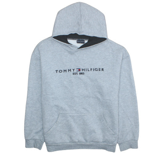 Tommy Hilfiger Men’s Grey XL Pullover Hoodie Sweatshirt