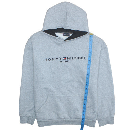 Tommy Hilfiger Men’s Grey XL Pullover Hoodie Sweatshirt