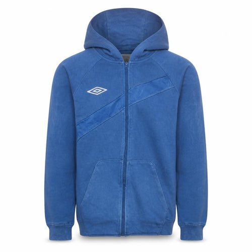 Umbro Men's Blue Full Zip Hoodie Size S Sports Fleece Sweatshirt