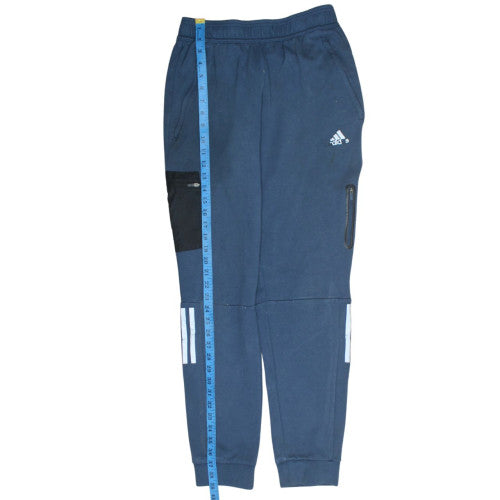 Adidas Men's Blue Jogger Trousers Regular Fit Size S