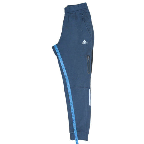 Adidas Men's Blue Jogger Trousers Regular Fit Size S