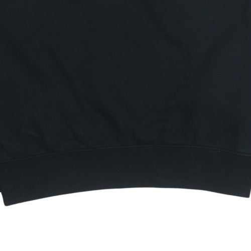 Nike Women Black Cropped Pullover Sweatshirt S Cotton Blend