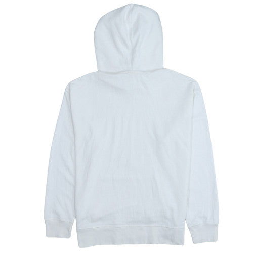 Levi's Men's White Pullover Hoodie M Logo Fleece Sweatshirt