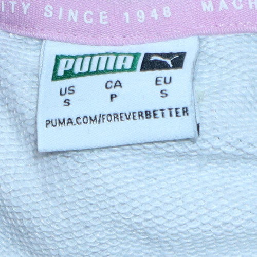 Puma Women’s Grey Colourblock Pullover Hoodie Size Small