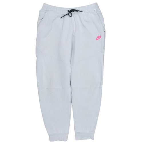 Nike Womens Grey Fleece Jogger Trousers L Regular Fit