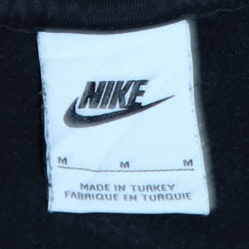 Nike Men’s Black Full Zip Hoodie M Regular Fit Fleece Sweatshirt