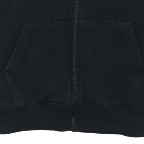 Nike Men’s Black Full Zip Hoodie M Regular Fit Fleece Sweatshirt