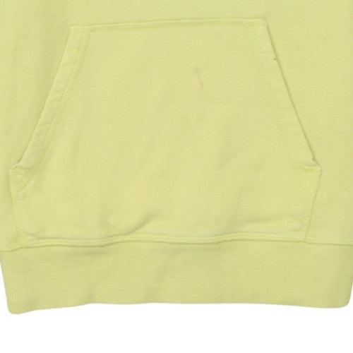 Champion Women's Yellow Small Pullover Hoodie with Logo