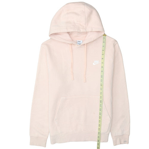Nike Women Pink Pullover Hoodie Small Hooded Cotton Blend Sweatshirt