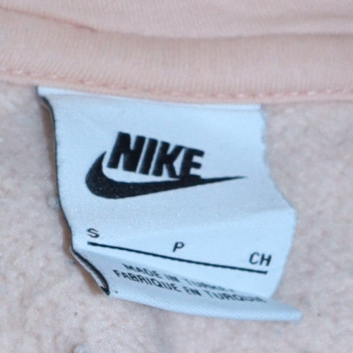 Nike Women Pink Pullover Hoodie Small Hooded Cotton Blend Sweatshirt