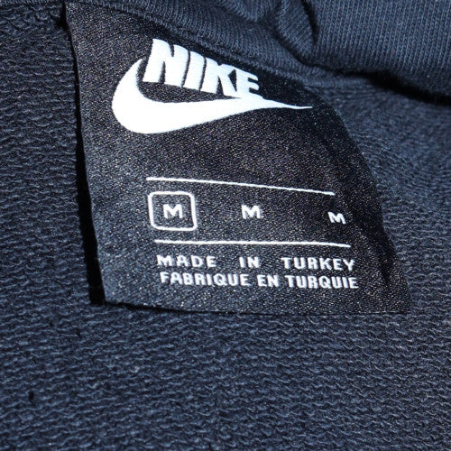 Nike Men’s Black Pullover Hoodie M Logo Fleece Sportswear