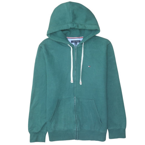Tommy Hilfiger Men's Green Full Zip Hoodie Size M Regular Fit