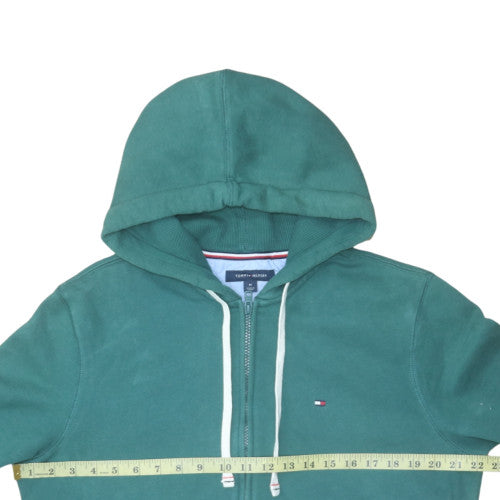 Tommy Hilfiger Men's Green Full Zip Hoodie Size M Regular Fit