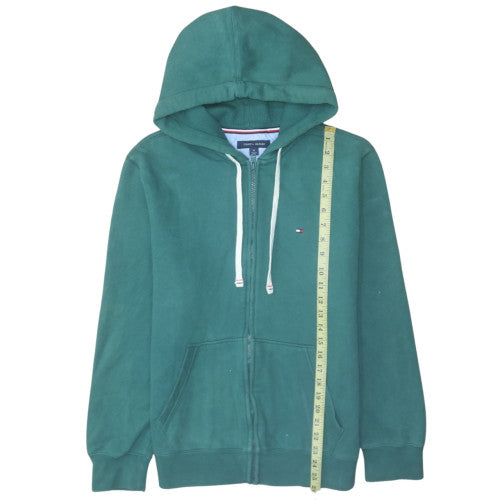 Tommy Hilfiger Men's Green Full Zip Hoodie Size M Regular Fit