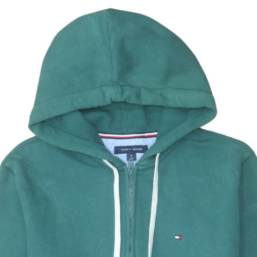Tommy Hilfiger Men's Green Full Zip Hoodie Size M Regular Fit