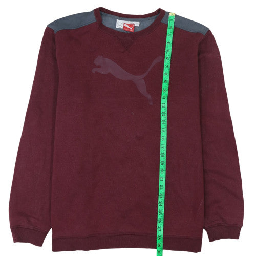 Puma Men's Red 2XL Pullover Sweatshirt Crew Neck Warm Cell Fleece