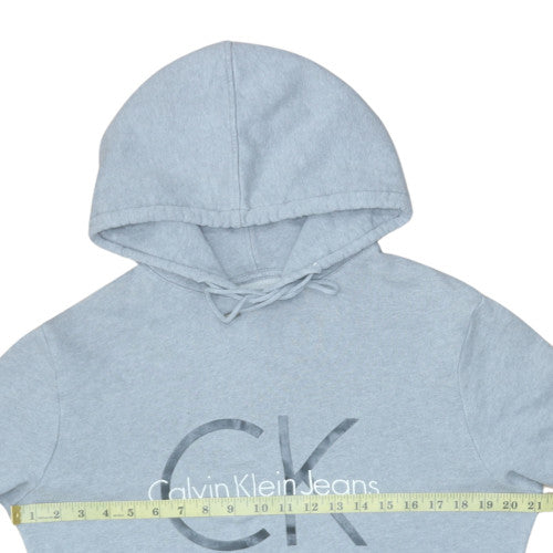 Calvin Klein Jeans Men's Blue Pullover Hoodie Size S Logo Graphic