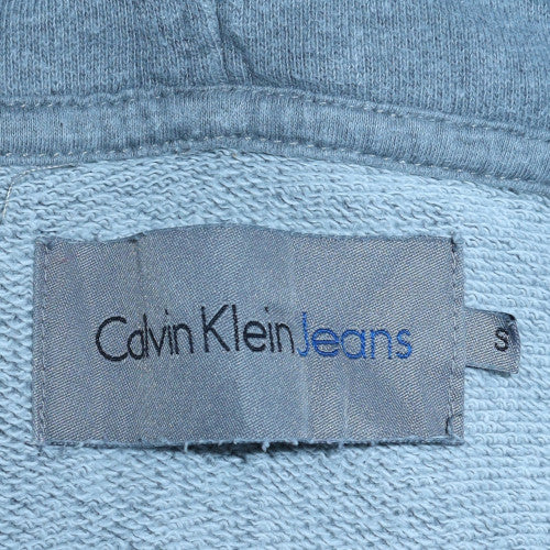 Calvin Klein Jeans Men's Blue Pullover Hoodie Size S Logo Graphic
