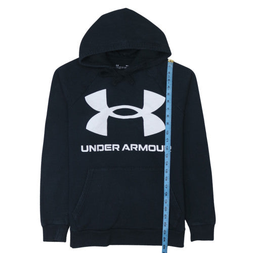 Under Armour Men's Black Small Pullover Hoodie with Logo ColdGear
