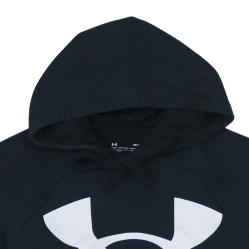 Under Armour Men's Black Small Pullover Hoodie with Logo ColdGear