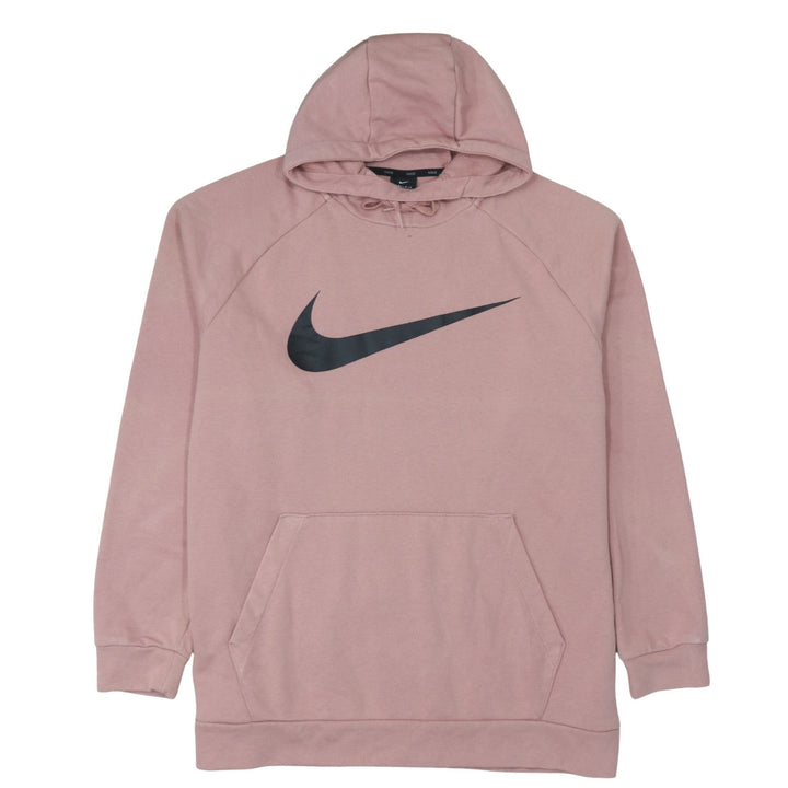 Nike Womens Pink Dri-Fit Pullover Hoodie XL Relaxed Fit Sweatshirt