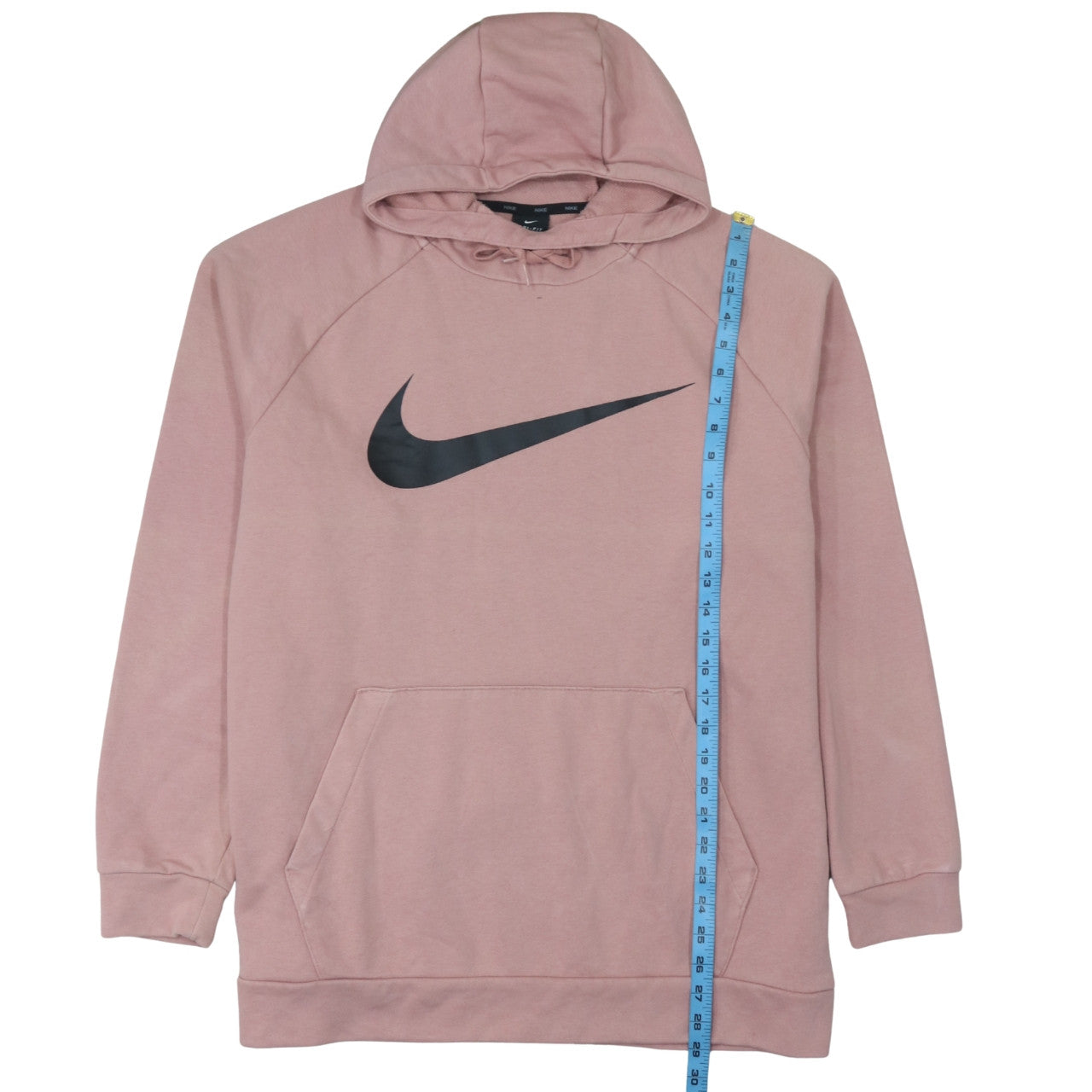 Nike Womens Pink Dri-Fit Pullover Hoodie XL Relaxed Fit Sweatshirt