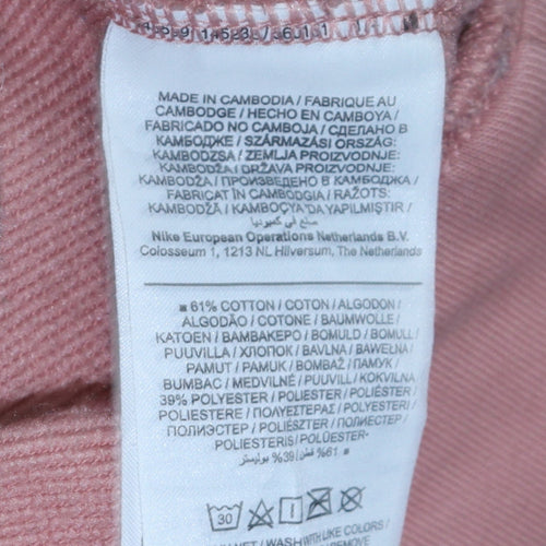 Nike Womens Pink Dri-Fit Pullover Hoodie XL Relaxed Fit Sweatshirt