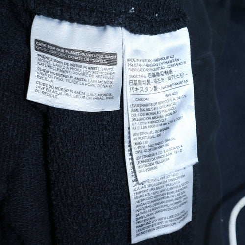 Levi's Womens Black XXS Pullover Hoodie with Logo Print