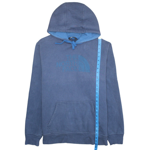 The North Face Men's Blue Pullover Hoodie L Regular Fit Fleece