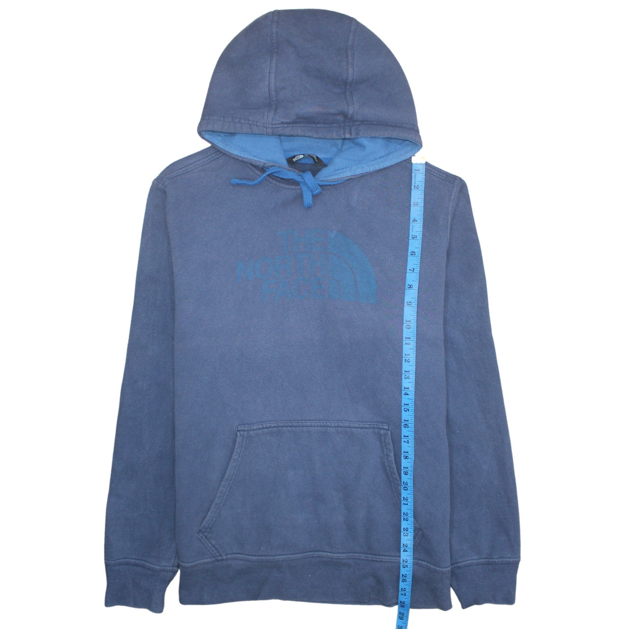 The North Face Men's Blue Pullover Hoodie L Regular Fit Fleece
