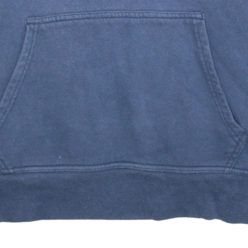 The North Face Men's Blue Pullover Hoodie L Regular Fit Fleece