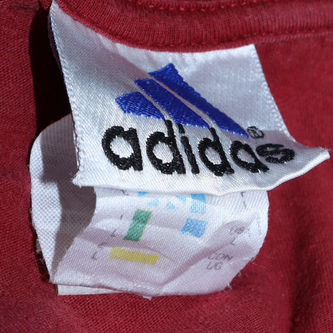 Adidas Men's Red Crew Neck Short Sleeve Cotton T-Shirt Size L