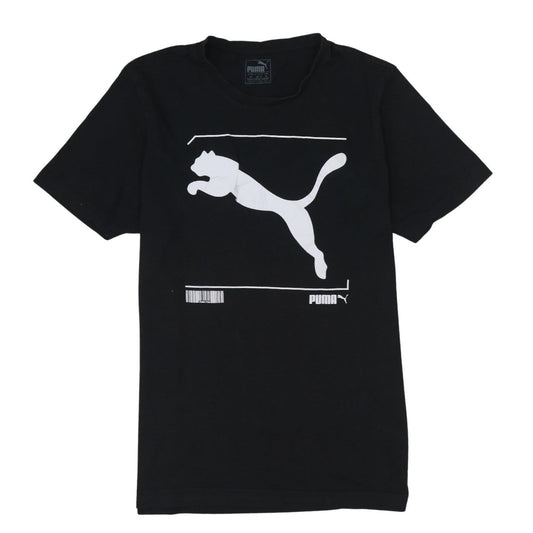 Puma Men’s Black Graphic Logo Short Sleeve Crew Neck T-Shirt M