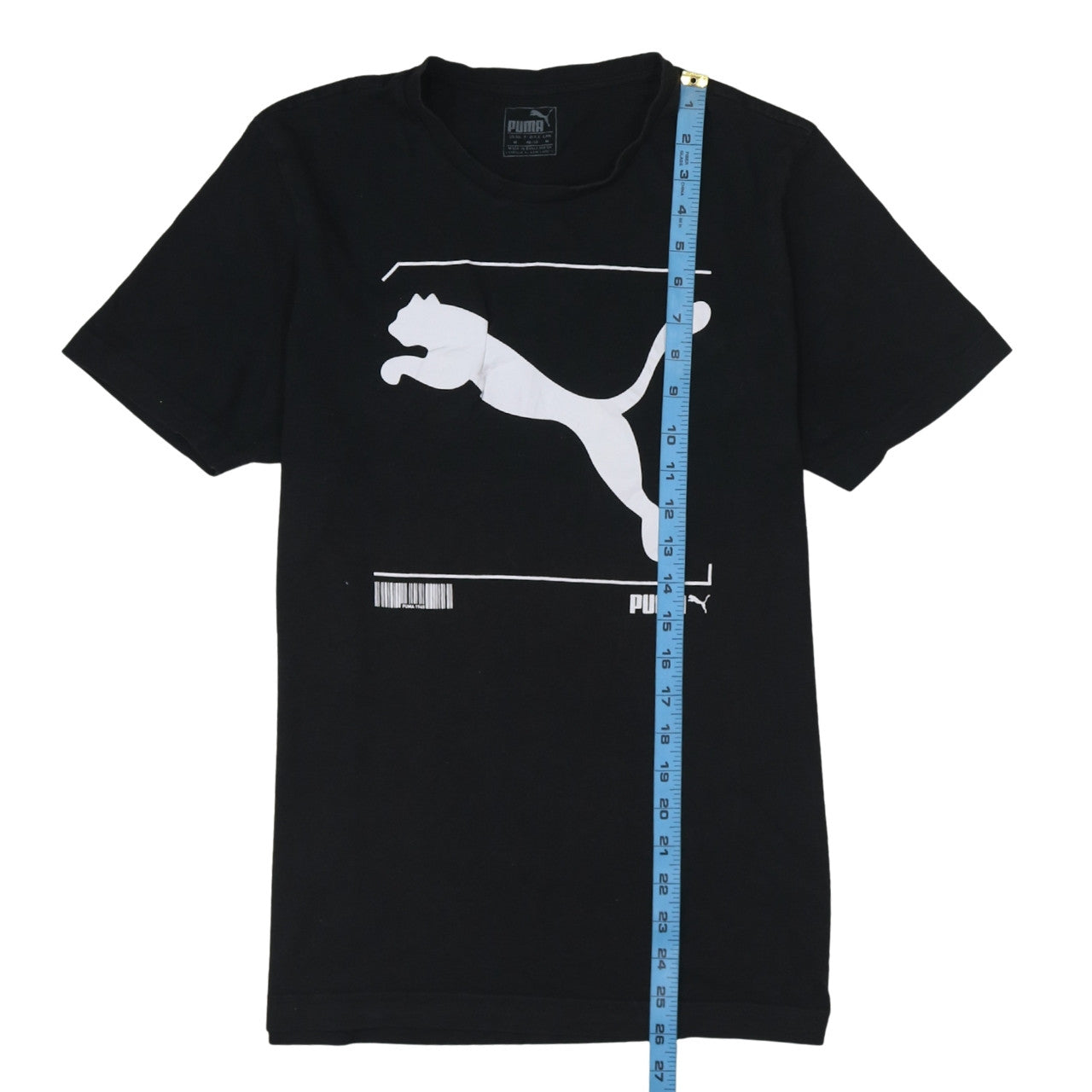 Puma Men’s Black Graphic Logo Short Sleeve Crew Neck T-Shirt M