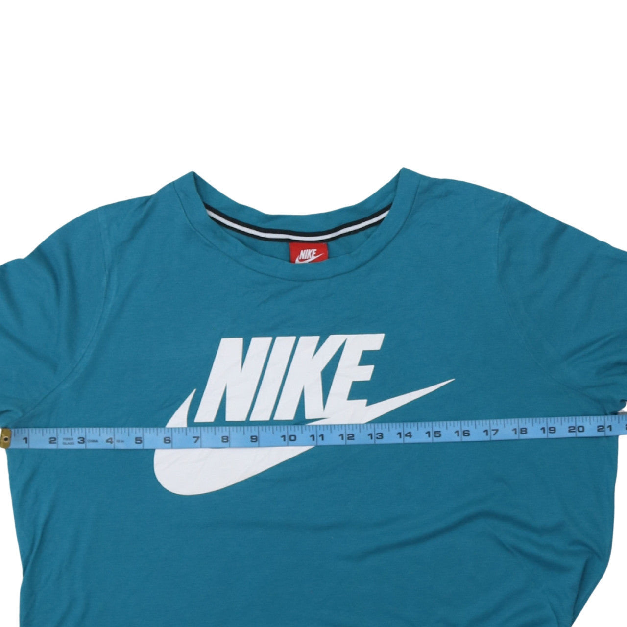 Nike Blue Unisex Adults L Basic Crew Neck Short Sleeve T-Shirt