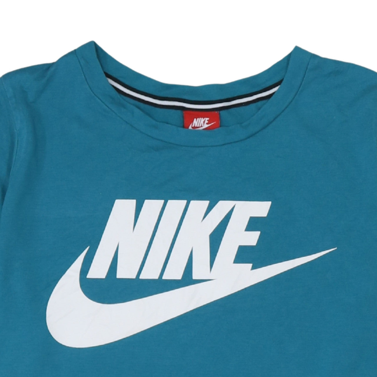 Nike Blue Unisex Adults L Basic Crew Neck Short Sleeve T-Shirt