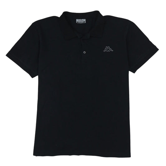 Kappa Men’s Black 3XL Cotton Polo Shirt with Logo