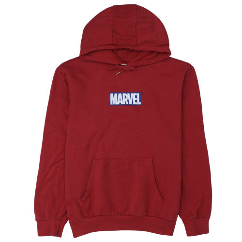 Primark Men's Red Marvel Pullover Hoodie XL Comic Fleece