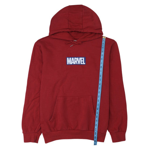 Primark Men's Red Marvel Pullover Hoodie XL Comic Fleece