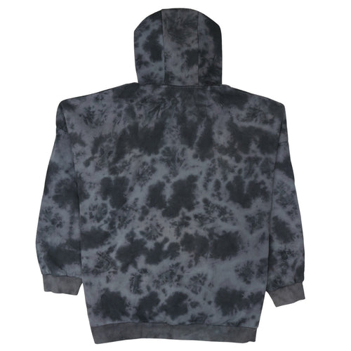 Ellesse Womens Black Tie Dye Pullover Hoodie UK 12 Cotton Casual