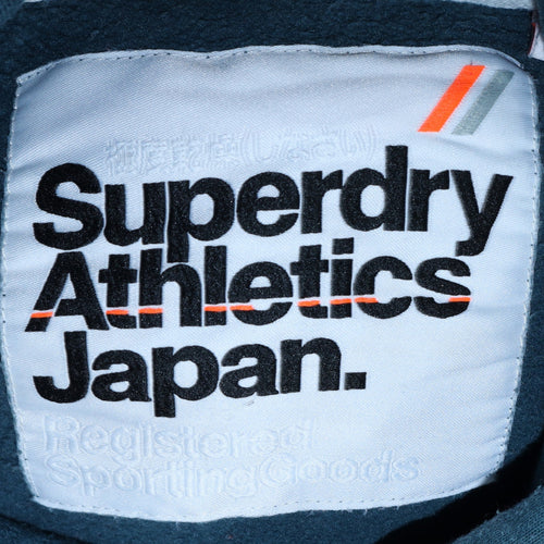 Superdry Women's Teal Pullover Hoodie Size M Cotton Blend Warm Blue Sweatshirt