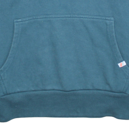 Superdry Women's Teal Pullover Hoodie Size M Cotton Blend Warm Blue Sweatshirt