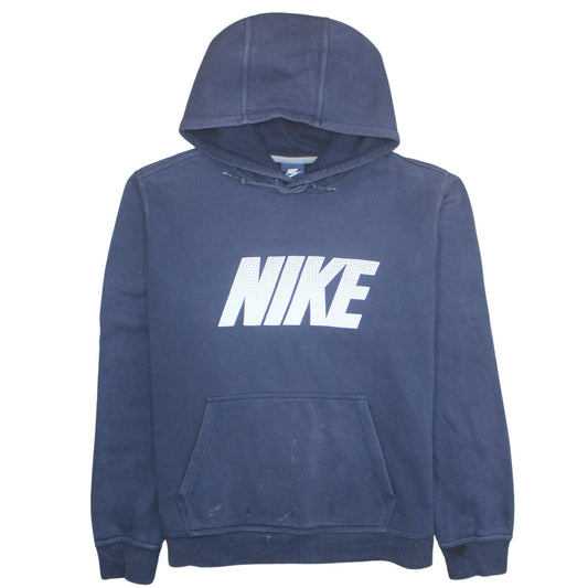 Nike Womens Navy Blue XL Pullover Hoodie Sweatshirt Cotton Blend