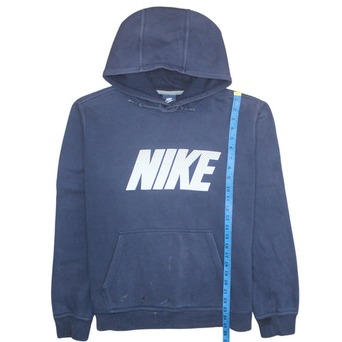 Nike Womens Navy Blue XL Pullover Hoodie Sweatshirt Cotton Blend
