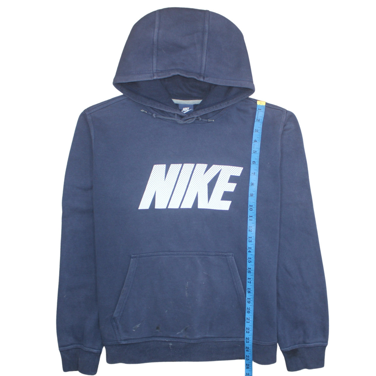 Nike Womens Navy Blue XL Pullover Hoodie Sweatshirt Cotton Blend