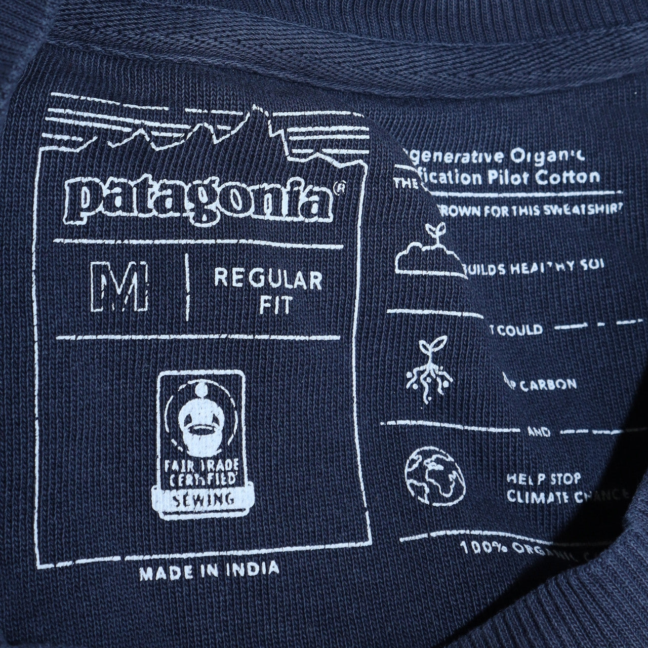 Patagonia Men's Blue Crew Neck Pullover Sweatshirt M