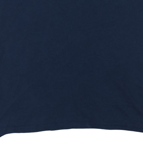 Under Armour Men's Navy Blue Camouflage Logo Cotton T-Shirt Size L