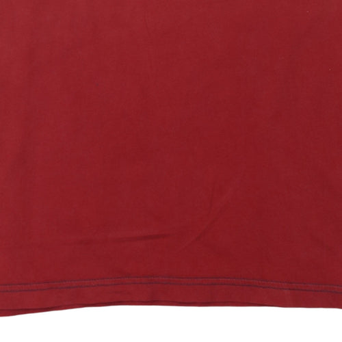 Tommy Hilfiger Men's Red Graphic Nautical Crew Neck T-Shirt Size M