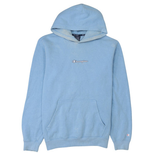 Champion Men's Blue XL Pullover Hoodie Fleece Logo Sweatshirt