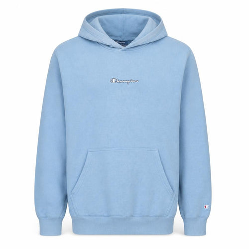 Champion Men's Blue XL Pullover Hoodie Fleece Logo Sweatshirt